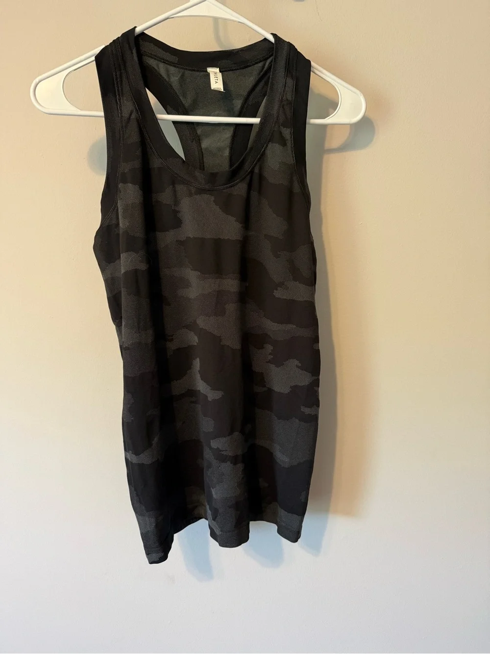 Athleta Black Camo Racerback Performance Tank